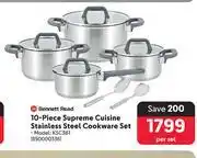 Makro Bennett Read 10 Piece Supreme Cuisine Stainless Steel Cookware Set KSC361-Per Set offer