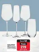 Makro Galateo Glassware-Per 4 Pack offer