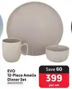 Makro Evo 12 Piece Amelia Dinner Set-Per Set offer