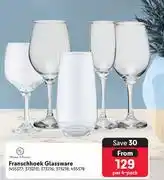 Makro Franschhoek Glassware-Per 4 Pack offer