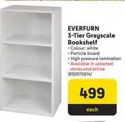 Makro Everfurn 3-Tier Grayscale Bookshelf-Each offer