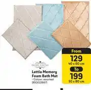 Makro Home Lattia Memory Foam Bath Mat offer