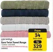 Makro Glodina Zero Twist Towel Range offer