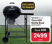 Makro Terraceleisure Titan 400 Kettle Braai-Each offer