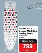 Makro Primaries Deluxe Mesh Top Ironing Board-38 x 122cm Each offer