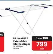 Makro Primaries Extendable Clothes Dryer-38 x 122cm Each offer