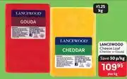 Makro Lancewood Cheese Loaf Cheddar Or Gouda-1.25Kg Per Kg offer