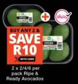 Checkers Ripe & Ready Avocados offer