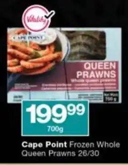 Checkers Cape Point Frozen Whole Queen Prawns offer