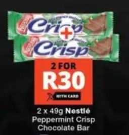 Checkers Nestlé Peppermint Crisp Chocolate Bar offer