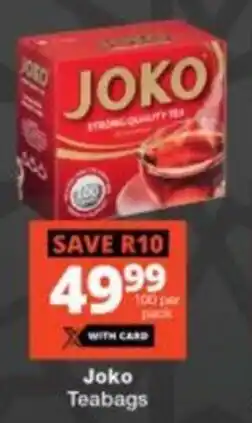 Checkers Joko Teabags offer