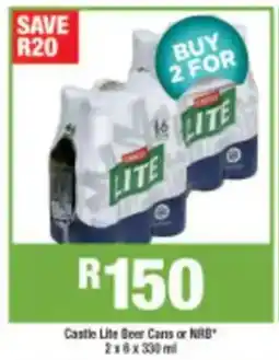 Agrimark Castle Lite Beer Cans or NRB offer