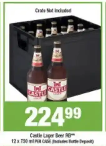 Agrimark Castle Lager Beer RB offer