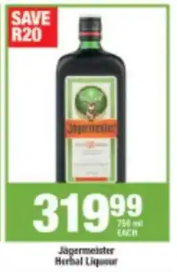 Agrimark Jagermeister Herbal Liqueur offer