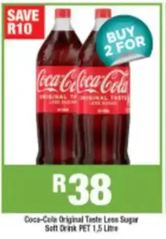 Agrimark Coca-Cola Original Taste Less Sugar Soft Drink offer