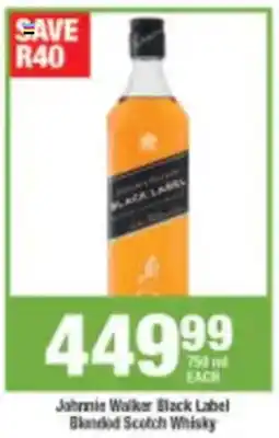 Agrimark Johnnie Walker Black Label Blended Scotch Whisky offer