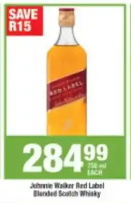 Agrimark Johnnie Walker Red Label Blended Scotch Whisky offer