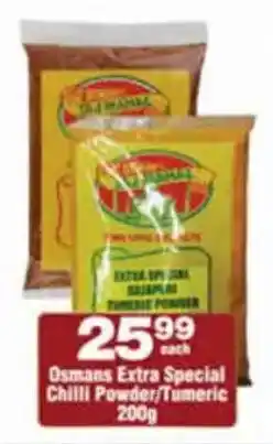 Check Star Osmans Extra Special Chili Powder/Turmeric offer