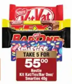 Check Star Nestle Kit Kat/Tex/Bar One/ Smarties offer