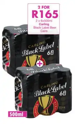 President Liquor Carling Black Label Beer Cans offer