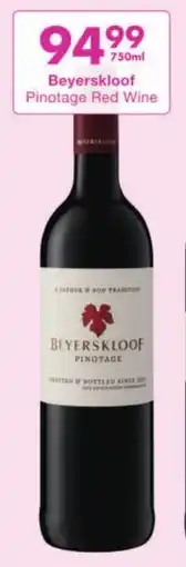 President Liquor Beyerskloof Pinotage Red Wine offer