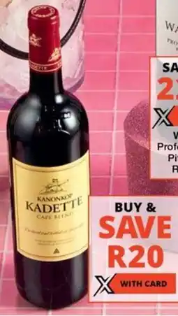 Checkers Liquor Shop Kanonkop Kadette Cape Red Blend Wine offer