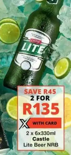 Checkers Liquor Shop Castle Lite Beer NRB offer