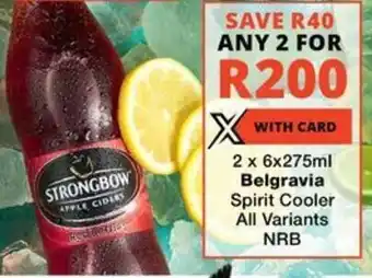 Checkers Liquor Shop Belgravia Spirit Cooler All Variants NRB offer