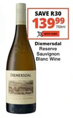 Checkers Liquor Shop Diemersdal Reserve Sauvignon Blanc Wine offer