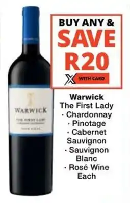 Checkers Liquor Shop Warwick The First Lady offer