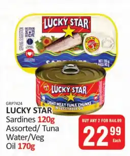 KitKat Cash and Carry LUCKY STAR Sardines Assorted/ Tuna Water/Veg Oil offer