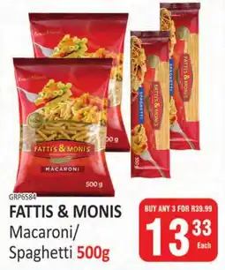 KitKat Cash and Carry FATTI'S & MONI'S Macaroni/ Spaghetti offer