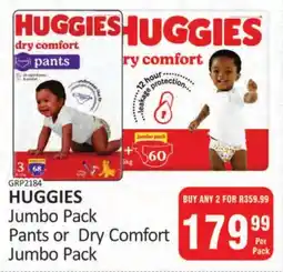 KitKat Cash and Carry HUGGIES Jumbo Pack Pants or Dry Comfort Jumbo Pack offer