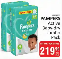 KitKat Cash and Carry PAMPERS Active Baby-dry Jumbo Pack offer