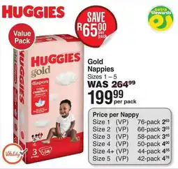 Dis-Chem HUGGIES Gold Nappies offer