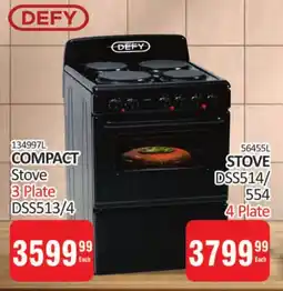 KitKat Cash and Carry DEFY COMPACT Stove 3 Plate offer