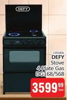 KitKat Cash and Carry DEFY Stove 4 Plate Gas offer