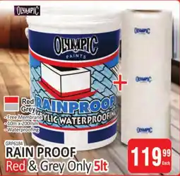 KitKat Cash and Carry OLYMPIC RAIN PROOF Red & Grey Only offer