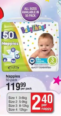 Dis-Chem Baby Things Nappies offer