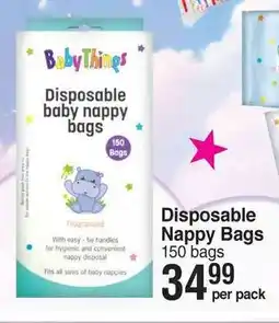 Dis-Chem Baby Things Disposable Nappy Bags offer