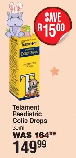 Dis-Chem Telament Paediatric Colic Drops offer