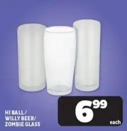 Usave Hi ball/ willy beer/ zombie glass offer