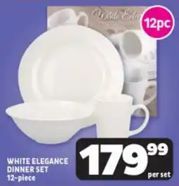 Usave White elegance dinner set offer