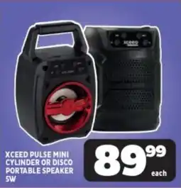 Usave Xceed pulse mini cylinder or disco portable speaker 5w offer