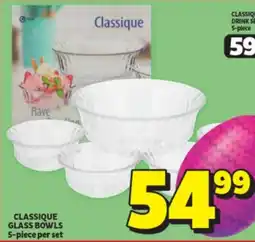 Usave Classique glass bowls offer