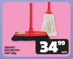 Usave Ubrand red broom/ mop offer