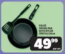 Usave Value frying pan with nylon spatula offer