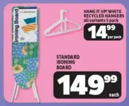 Usave Standard ironing board offer