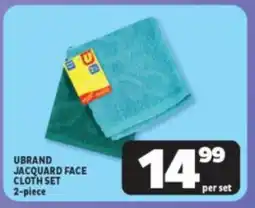 Usave Ubrand jacquard face cloth set offer