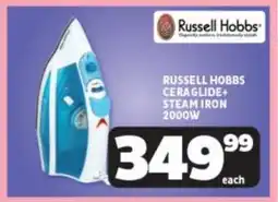 Usave Russell hobbs cera glide+ steam iron 2000w offer